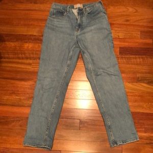 everlane cheeky straight jean sky blue 26 ankle